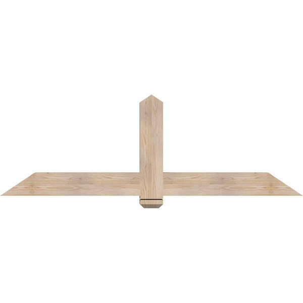 Ekena Millwork Eugene Smooth Timber Gable Bracket, Douglas Fir, 72"W x 24"H x 3 1/2"D x 5 1/2"F, 8/12 Pitch GBW072X24X0406EUG00SDF - main